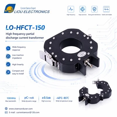 고주파 광대역 부분 방전 전류 변압기 LO-HFCT-150